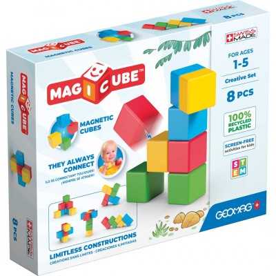 CREATIVE SET costruzioni magnetiche MAGICUBE set da 8 pezzi GEOMAG età 1+ Geomag - 1