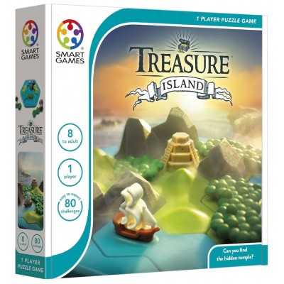 TREASURE ISLAND gioco solitario ROMPICAPO con 80 sfide SMART GAMES età 8+ Smart Games - 1