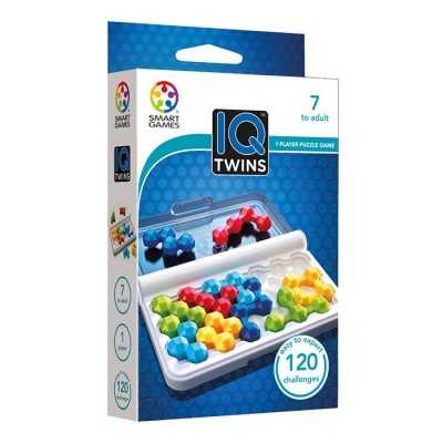 IQ TWINS gioco solitario ROMPICAPO PORTATILE con 120 sfide SMART GAMES età 7+ Smart Games - 1