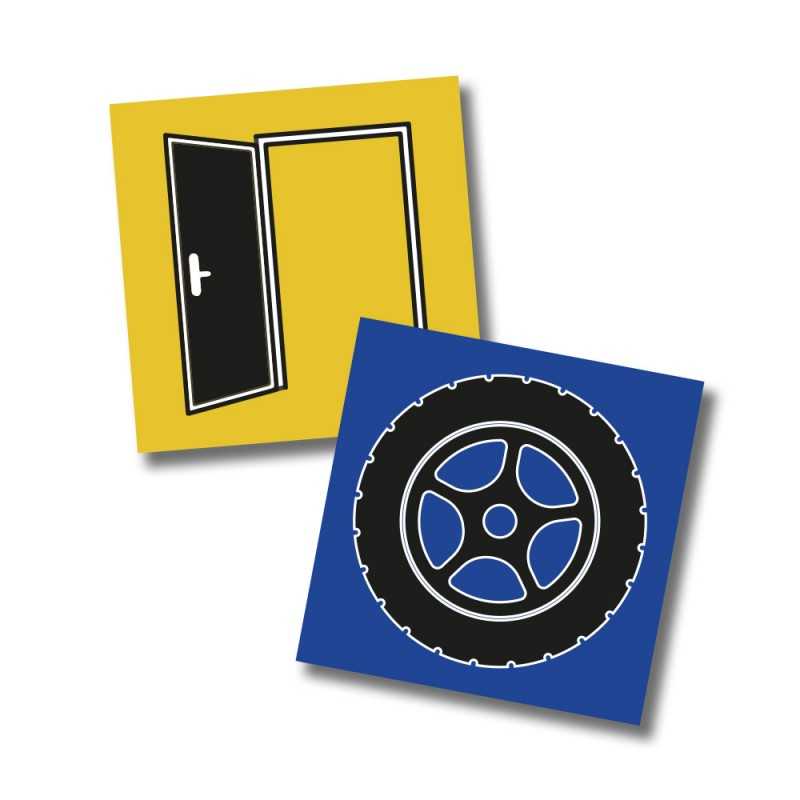 CreativaMente - Wheels vs Doors - game in the box (Italian version