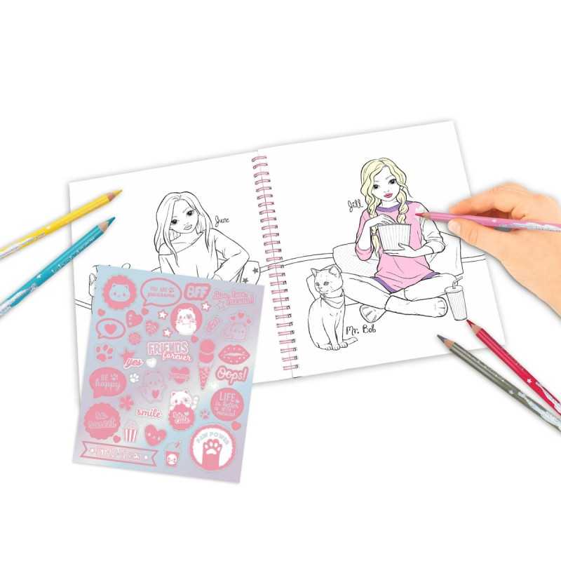 Album Da Disegno Spiralato A4 – 50 Fogli (100 Facciate) – Carta Bianca Spessa 120g, Perfetto Per Matite, Carboncino E Tecniche Miste