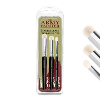 MASTERCLASS DRYBRUSH SET kit di 3 pennelli  THE ARMY PAINTER per pennello asciutto THE ARMY PAINTER - 1