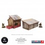 PREPAINTED WW2 NORMANDY SMALL SHEDS WITH DOVECOTE scenario PREDIPINTO in hdf THE ARMY PAINTER THE ARMY PAINTER - 5