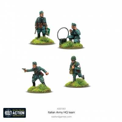 ITALIAN ARMY HQ set di 4 minature per BOLT ACTION in metallo WARLORD GAMES Warlord Games - 1