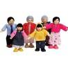 FAMIGLIA FELICE ASIATICA in legno accessorio casa bambole HAPE Happy Family