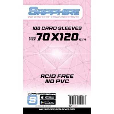 100 BUSTINE PROTETTIVE sapphire PINK card sleeves 70 x 120 mm RED GLOVE rosa TRASPARENTI Red Glove - 1