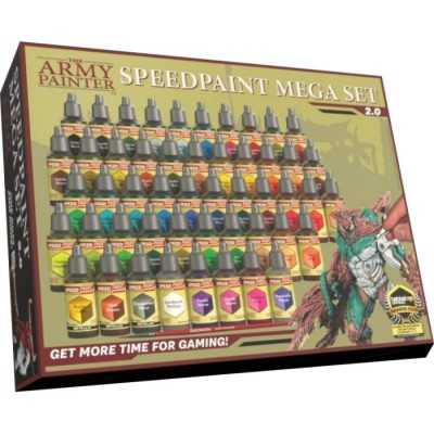 SPEEDPAINT MEGA SET 2.0 kit di 50 colori + PENNELLO the army painter MODELLISMO THE ARMY PAINTER - 1
