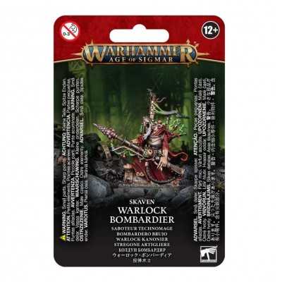 WARLOCK BOMBARDIER miniatura SKAVEN warhammer AGE OF SIGMAR età 12+ Games Workshop - 1
