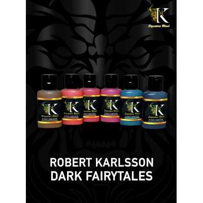 KIMERA KOLORS signature blend ROBERT KARLSSON set di 6 boccette di COLORE ACRILICO età 14+ pegaso models - 1