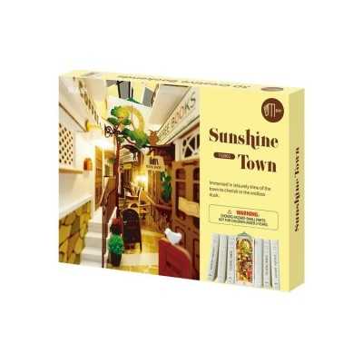 SUNSHINE TOWN rolife ROBOTIME in legno BOOK NOOK con luce TGB02 età 14+ ROBOTIME - 1