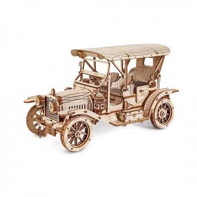 VINTAGE CAR rokr ROBOTIME in legno PUZZLE 3D classical AUTO età 14+ ROBOTIME - 1