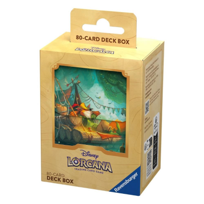 PORTAMAZZO ROBIN HOOD deck box FINO A 80 CARTE disney LORCANA trading card game SET 3 età 8+ Ravensburger - 1