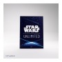 SLEEVES star wars unlimited SPACE BLUE gamegenic ACCESSORIO UFFICIALE bustine 60 + 1  - 3