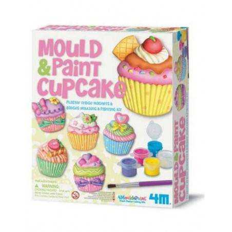 Mould & Paint Cup Cake KIT MODELLA E COLORA - CUPCAKE artistico 4M età 5+ gesso
