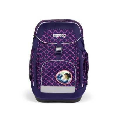 ASTUCCIO maxi CON 3 ZIP scuola ERGOBAG triplo PEARL DIVEBEAR materiale riciclato VIOLA