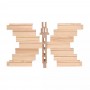 Kapla confezione 100 pezzi - costruzioni in legno naturale Kapla - 5