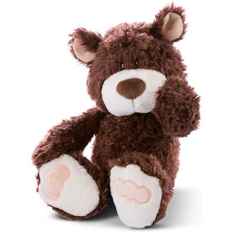 Orso Di Peluche Marrone Con Foulard Rosso – Uni-Toys, 20 Cm – Morbido E Coccoloso, Adatto Ai Bambini