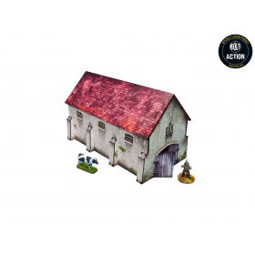 COWSHED elemento scenico WW2 NORMANDY micro art studio DIPINTO per 28mm 1/56 Micro Art Studio - 1