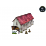 COWSHED elemento scenico WW2 NORMANDY micro art studio DIPINTO per 28mm 1/56 Micro Art Studio - 2