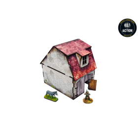 COACH HOUSE elemento scenico WW2 NORMANDY micro art studio DIPINTO per 28mm 1/56 Micro Art Studio - 1