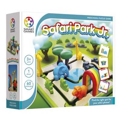SAFARI PARK JR gioco da tavolo SOLITARIO con 60 sfide SMART GAMES età 3+ Smart Games - 1
