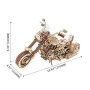 CRUISER MOTORCICLE rokr ROBOTIME in legno PUZZLE 3D moto LK504 età 14+ ROBOTIME - 9