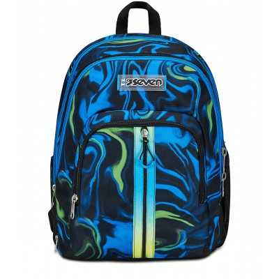 ZAINO scuola ADVANCED seven DETACH backpack MULTI-SHADE BOY vol 35 litri BLU SEVEN - 1
