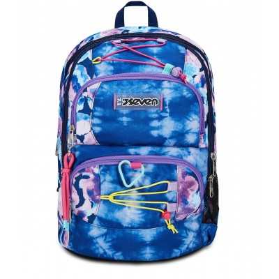 ZAINO scuola ADVANCED seven POCKETS backpack CUSTOM CLOUD vol 33 litri BLU SEVEN - 1