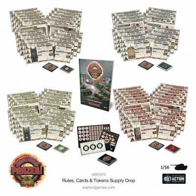 RULES CARDS & TOKENS SUPPLY achtung panzer! DROP warlord games BOLT ACTION età 14+ Warlord Games - 1