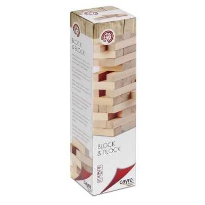 BLOCK & BLOCK jenga GIOCO DI ABILITA' torre di legno CAYRO età 8+ CAYRO GAMES - 1