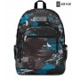 ZAINO scuola FREETHINK seven BOY backpack OCEAN DEPTH vol 34 litri CON USB PLUG SEVEN - 1