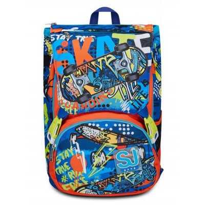 ZAINO scuola ESTENSIBILE seven BIG backpack TRICKYLED boy SJ GANG blu SEVEN - 1
