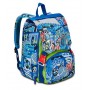 ZAINO scuola ESTENSIBILE seven BIG backpack REALBASKET boy SJ GANG blu SEVEN - 7