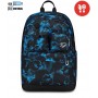 ZAINO scuola PRO XXL seven POCKETS backpack CON CUFFIE wireless BLU E NERO the double SEVEN - 1