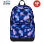 ZAINO scuola PRO XXL seven POCKETS backpack CON CUFFIE wireless BLU E VIOLA the double SEVEN - 1