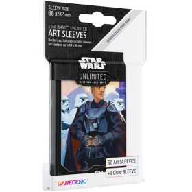 ART SLEEVES star wars unlimited MOFF GIDEON gamegenic ACCESSORIO UFFICIALE bustine 60 + 1 Asmodee - 1