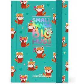 AGENDA GIORNALIERA 2024 2025 LEGAMI RED PANDA rosso small cm 14x10 DAY Legami - 1