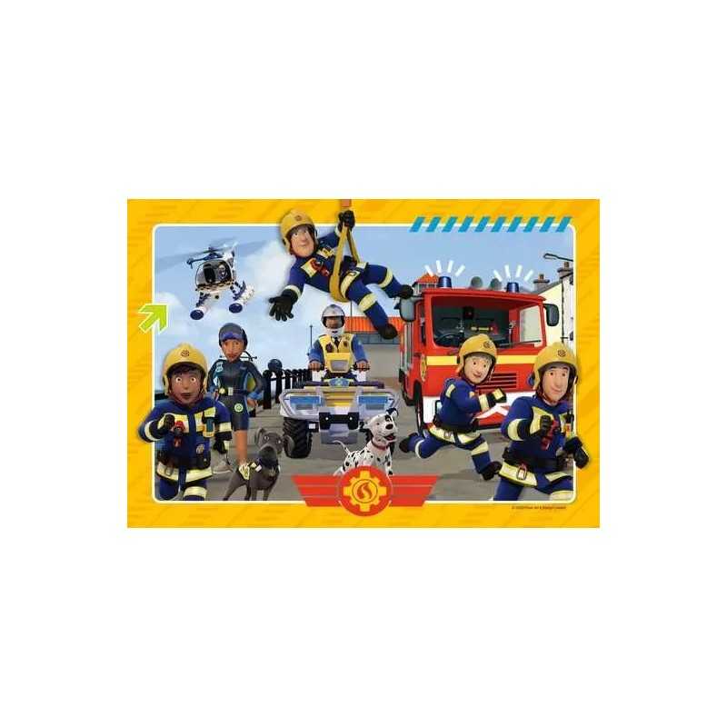 Puzzle 4 In 1 Sam Il Pompiere Trefl, 12-24 Pezzi - Per Bambini Dai 3 Anni, Giochi Educativi