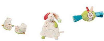 Giocattoli per neonati morbidi sonagli doudou peluche e portaciucio