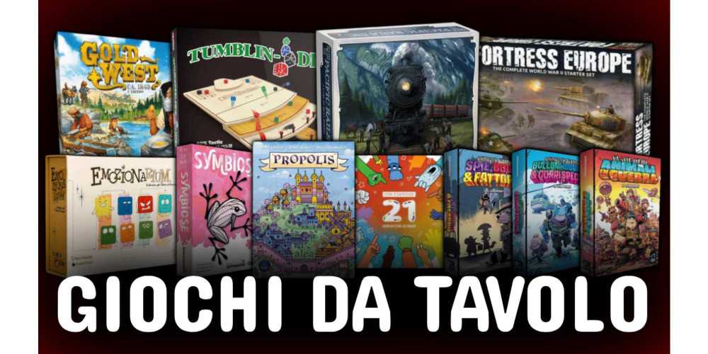 NOVITA' DELLA SETTIMANA: GIOCHI DA TAVOLO NOVITA' DELLA SETTIMANA: GIOCHI DA TAVOLO