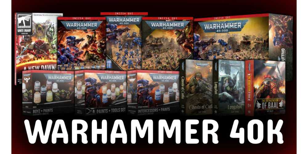 SET DI PITTURA E SCATOLE INTRODUTTIVE PER WARHAMMER 40K SET DI PITTURA E SCATOLE INTRODUTTIVE PER WARHAMMER 40K