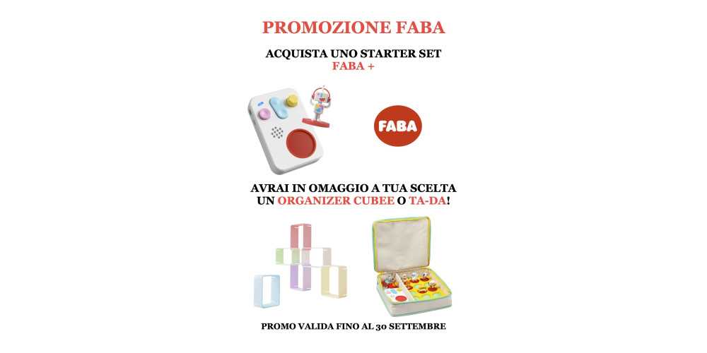 PROMOZIONE FABA+ RACCONTASTORIE PROMOZIONE FABA+ RACCONTASTORIE