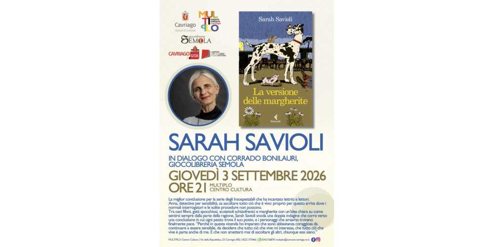 Incontro con Sarah Savioli: la versione delle margherite
