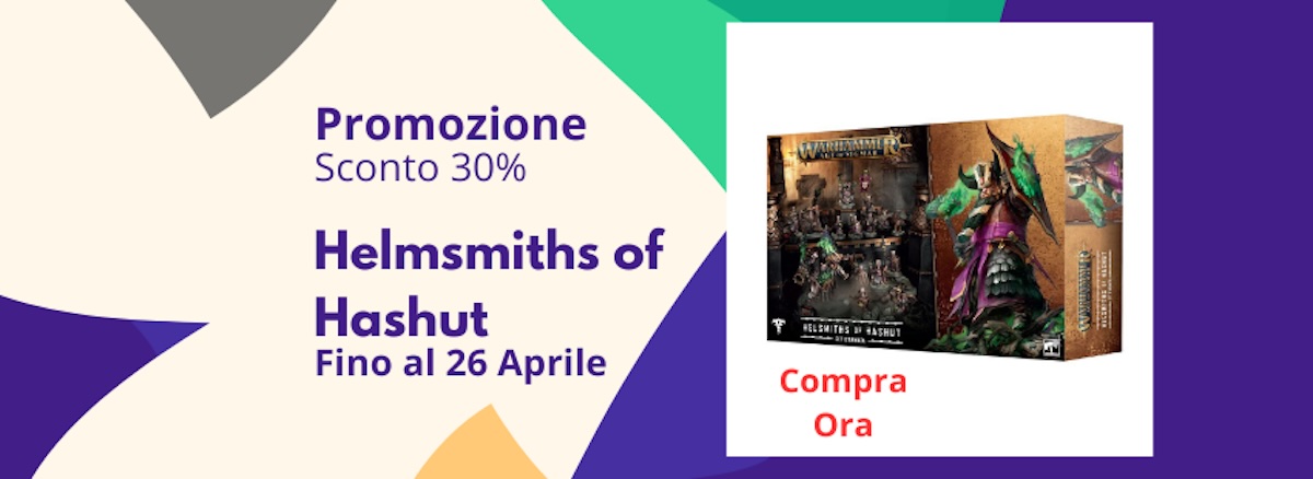 Warhammer Age of Sigmar Helmsmiths of Hashut army set offerta