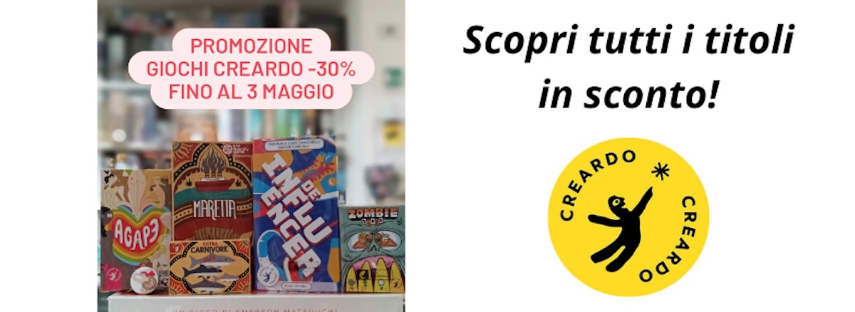 Promozione giochi da tavolo Creardo