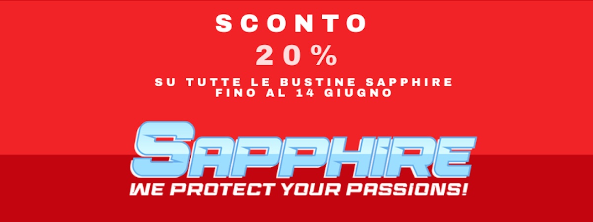 Promozione sconto 20% sulle bustine Sapphire